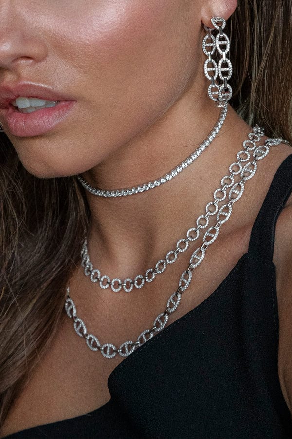 APM Monaco Maille Marine Chain Necklace in Silver