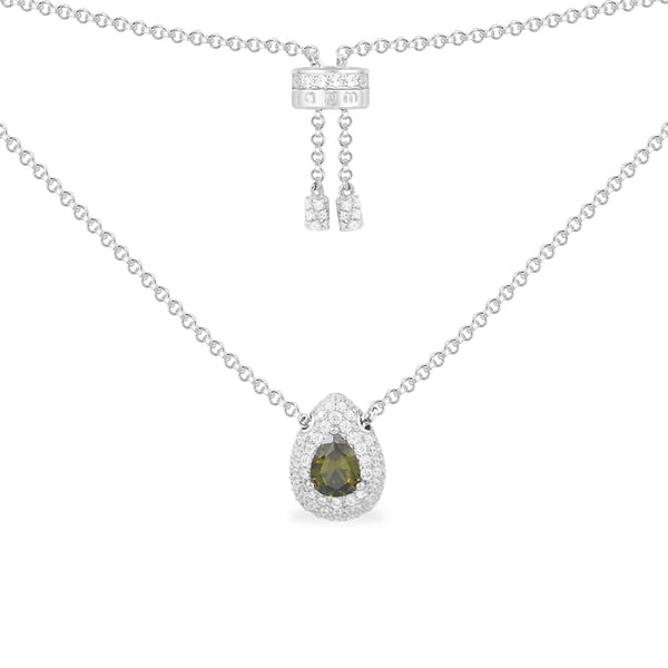 Green Pear Adjustable Necklace