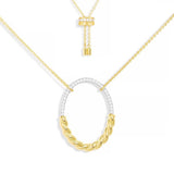 Pavé Twist Adjustable Necklace