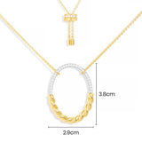 Pavé Twist Adjustable Necklace