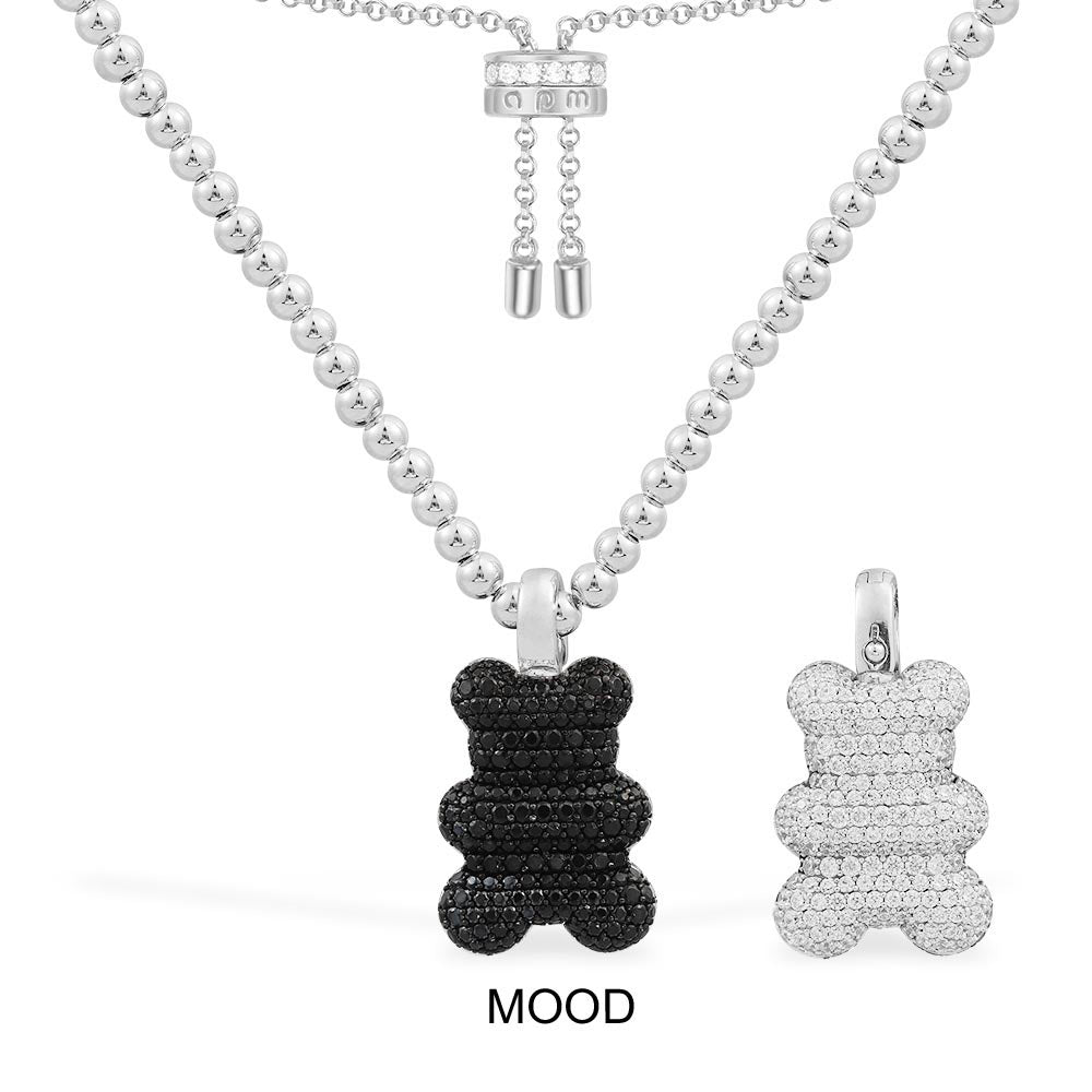 Mood Yummy Bear Adjustable Necklace with Beads - APM Monaco UK