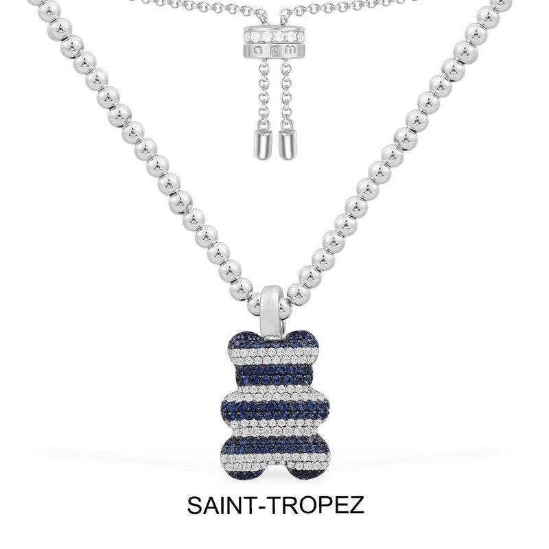 Saint-Tropez Yummy（可拆卸）可调节银珠链