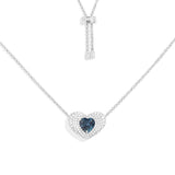 Blue Heart Adjustable Necklace