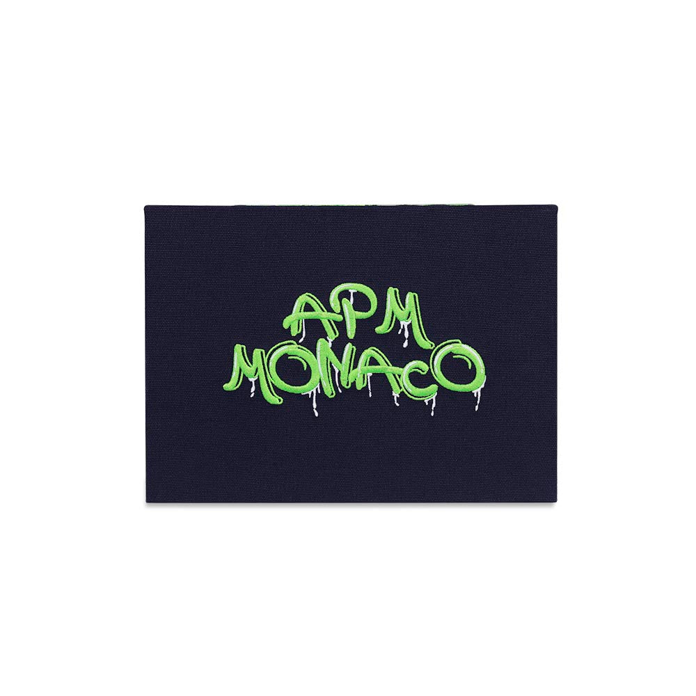 大号绿色刺绣APM Monaco涂鸦珠宝盒