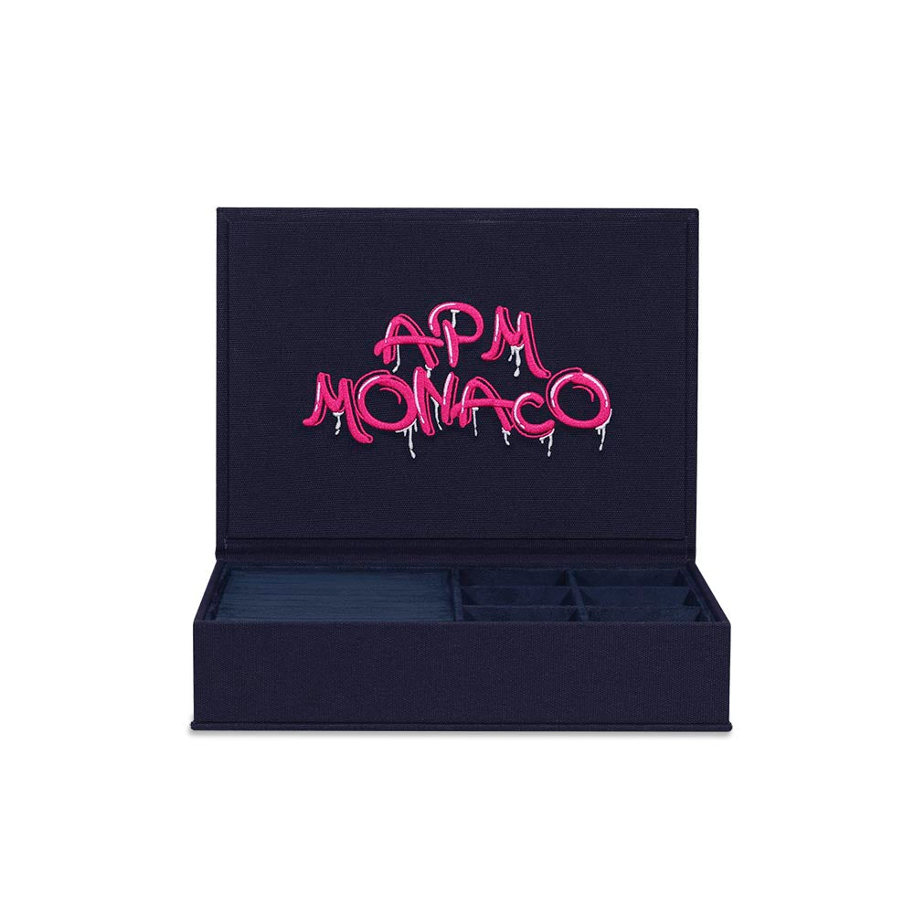 大号粉色APM Monaco涂鸦珠宝盒 | APM Monaco