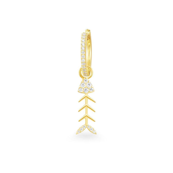 Single Fishbone Earring