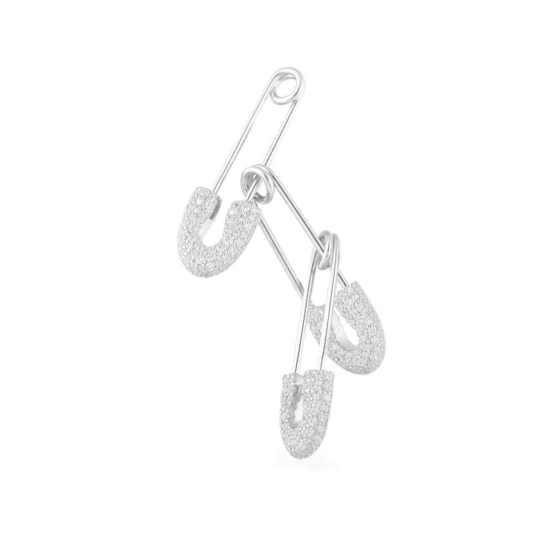 Single Safety Pins Earring