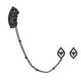 Arabesque Ear Cuff Chain With Studs
