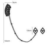 Arabesque Ear Cuff Chain With Studs