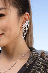 Single Pearl Drop Ear Cuff