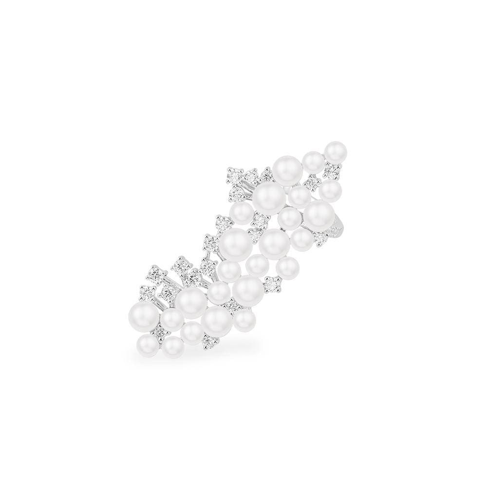 Single Statement Ear Cuff with Pearls APM Monaco APM Monaco UK