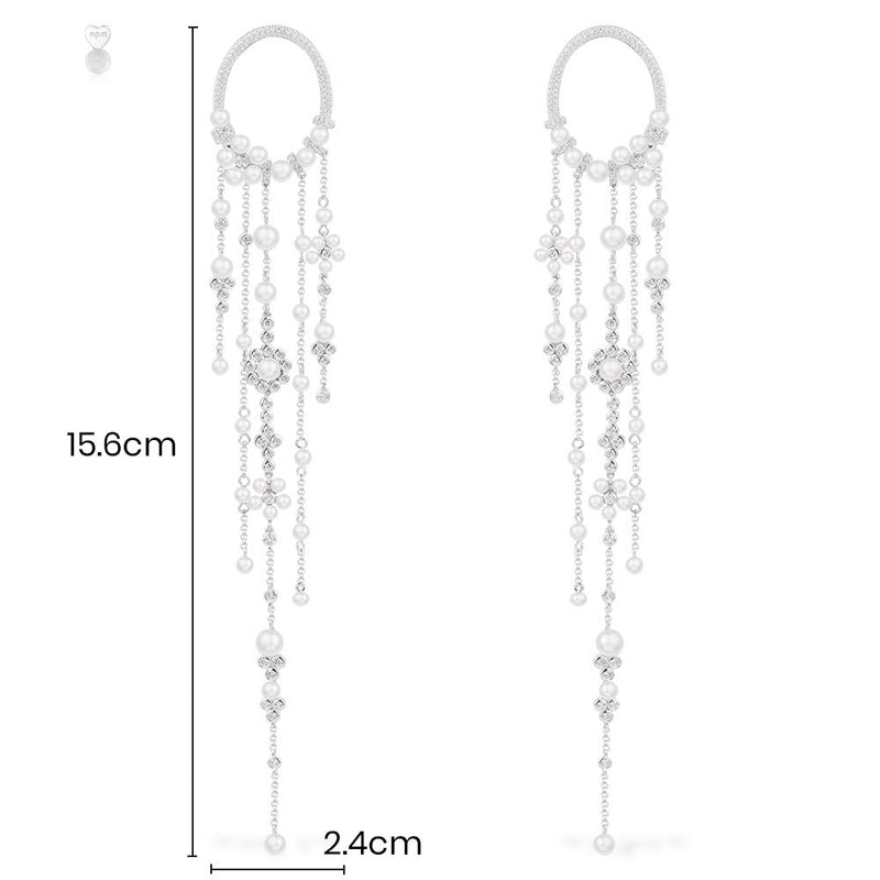 Statement Pearl Drop Earrings