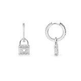 Mini Paved Hoop Earrings