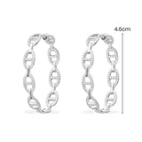 Large Maille Marine Hoop Earrings