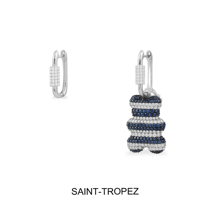 Saint-Tropez Yummy（可拆卸）不对称圈形耳环