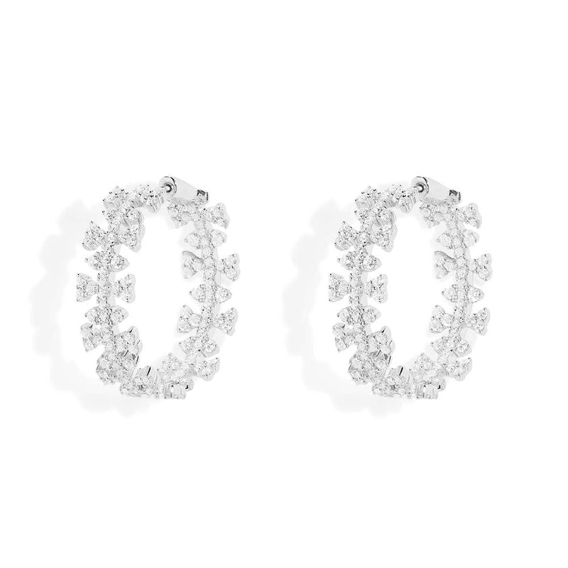 Pavé Hoop Earrings
