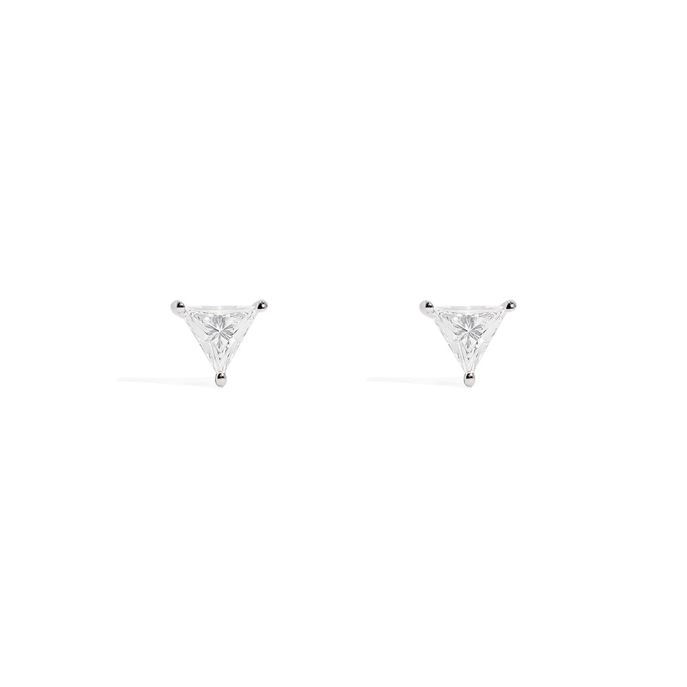 Éclat Triangle Stud Earrings - APM Monaco UK