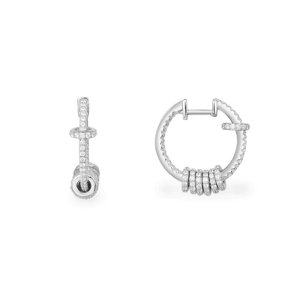 Hoop Earrings with Rings
