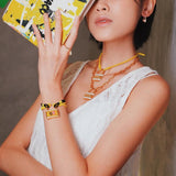 Multicolor Neon LOVE Lock Necklace