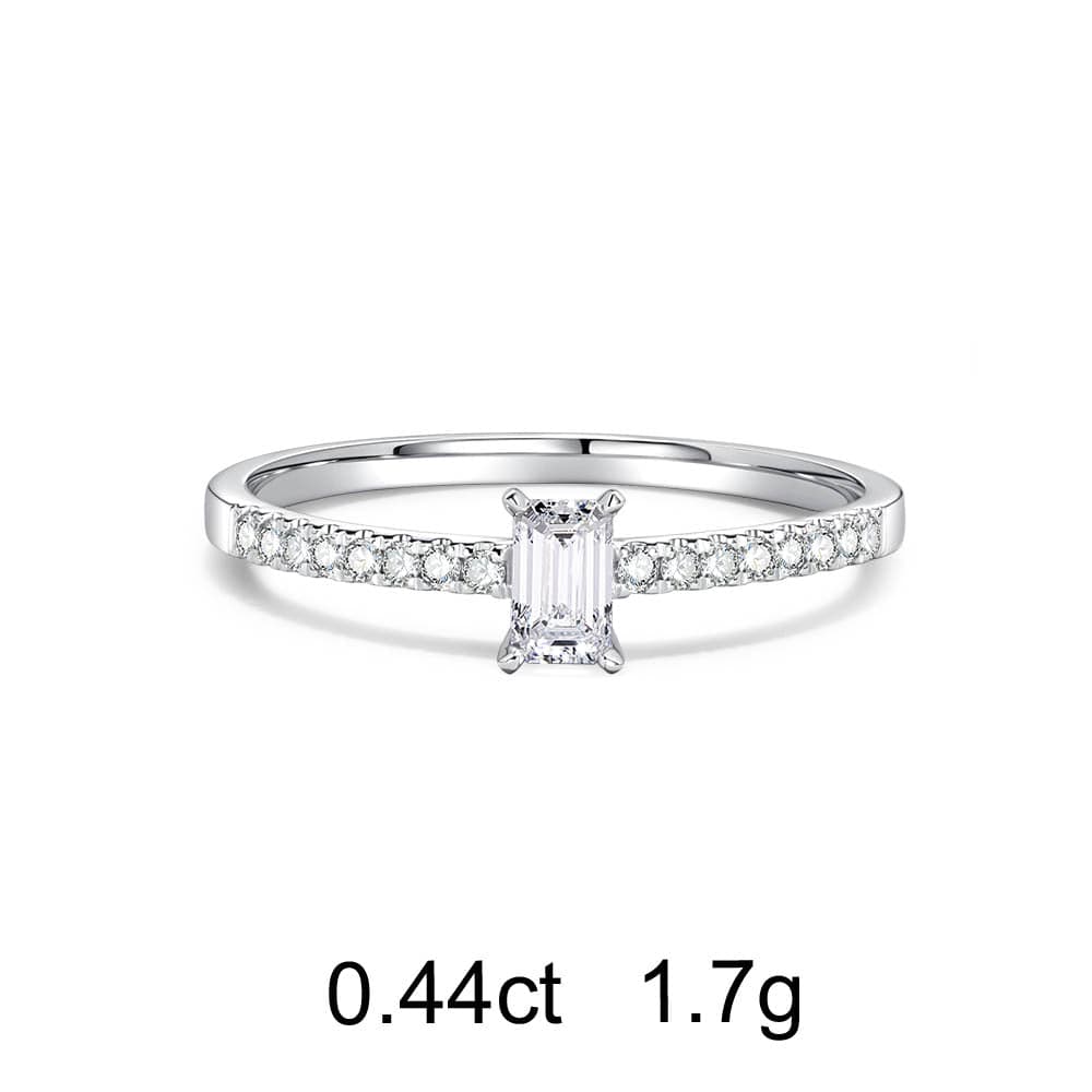 Pavé Emerald Diamond Ring (0.44ct)