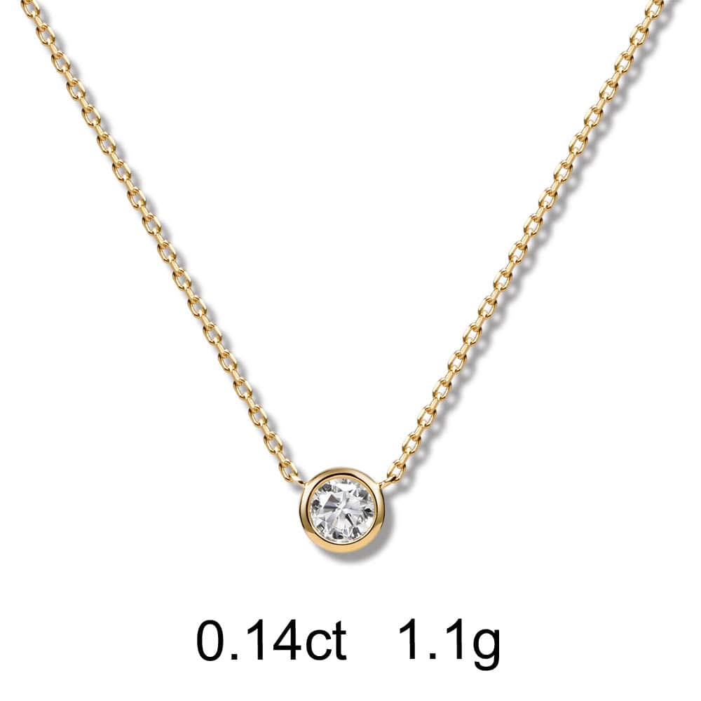 Round Diamond Necklace (0.14ct)