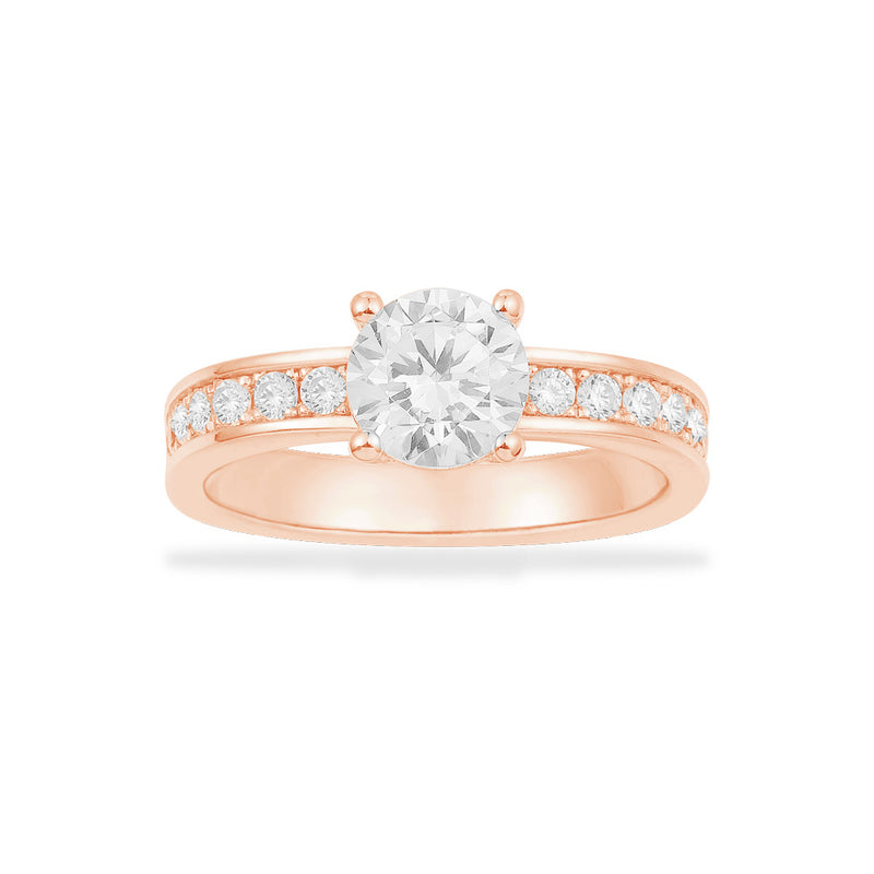 Pavé Ring with Round Zirconia