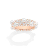 Pavé Ring with Pearls