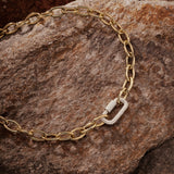 Pavé Chain-link Adjustable Necklace