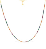 Rainbow Pavé Adjustable Necklace