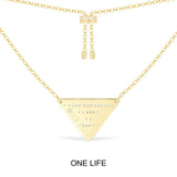 ONE LIFE Triangle Adjustable Necklace