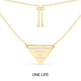 ONE LIFE Triangle Adjustable Necklace
