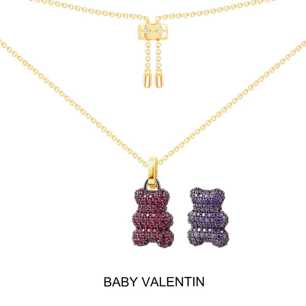 Baby Valentin Yummy Bear （可挂扣）可调节项链
