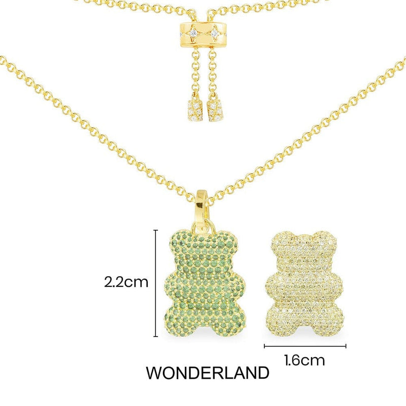 Wonderland Yummy Bear (CLIPPABLE) Adjustable Necklace