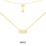 SMILE Morse Code Adjustable Necklace