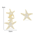 Asymmetric Starfish Earrings