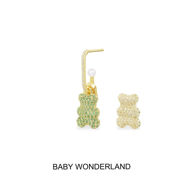 单只Baby Wonderland Yummy Bear（可挂扣）耳环