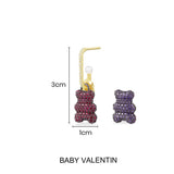 单只Baby Valentin Yummy Bear（可挂扣）耳环
