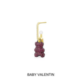 单只Baby Valentin Yummy Bear（可挂扣）耳环