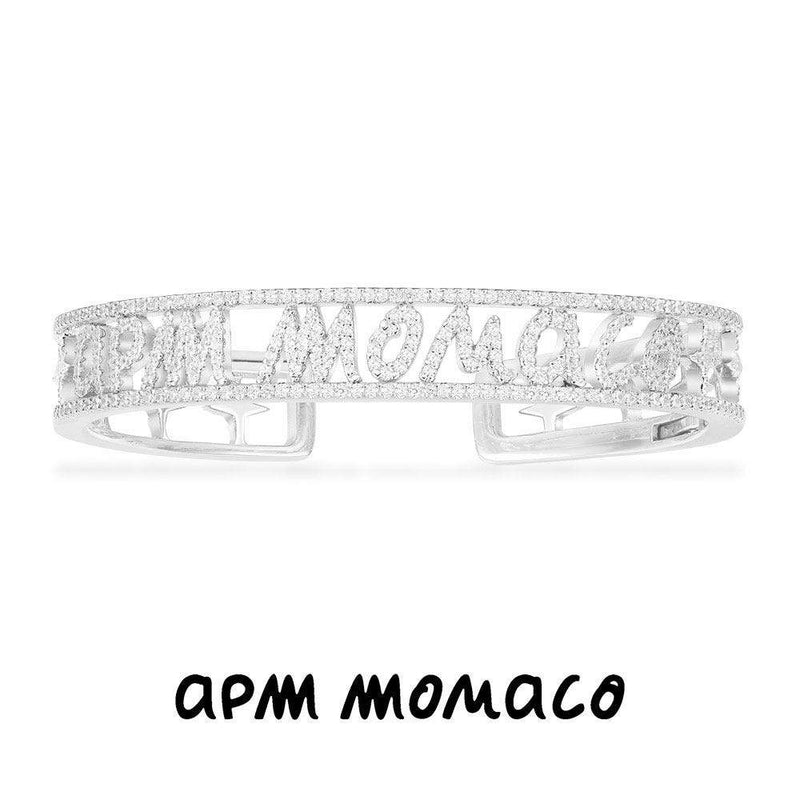 apm monaco开口手镯 - 银白色