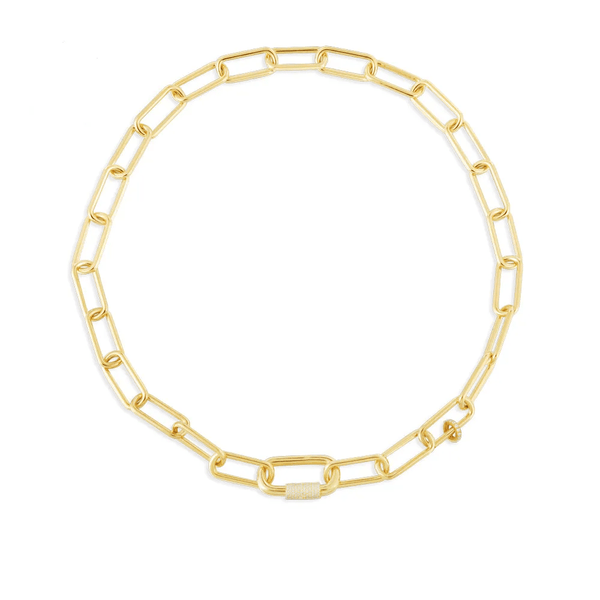 Chain Necklace With Sliding Ring