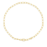 Long Chain Necklace With Sliding Ring