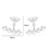 Up And Down Ear Jackets with Pearls