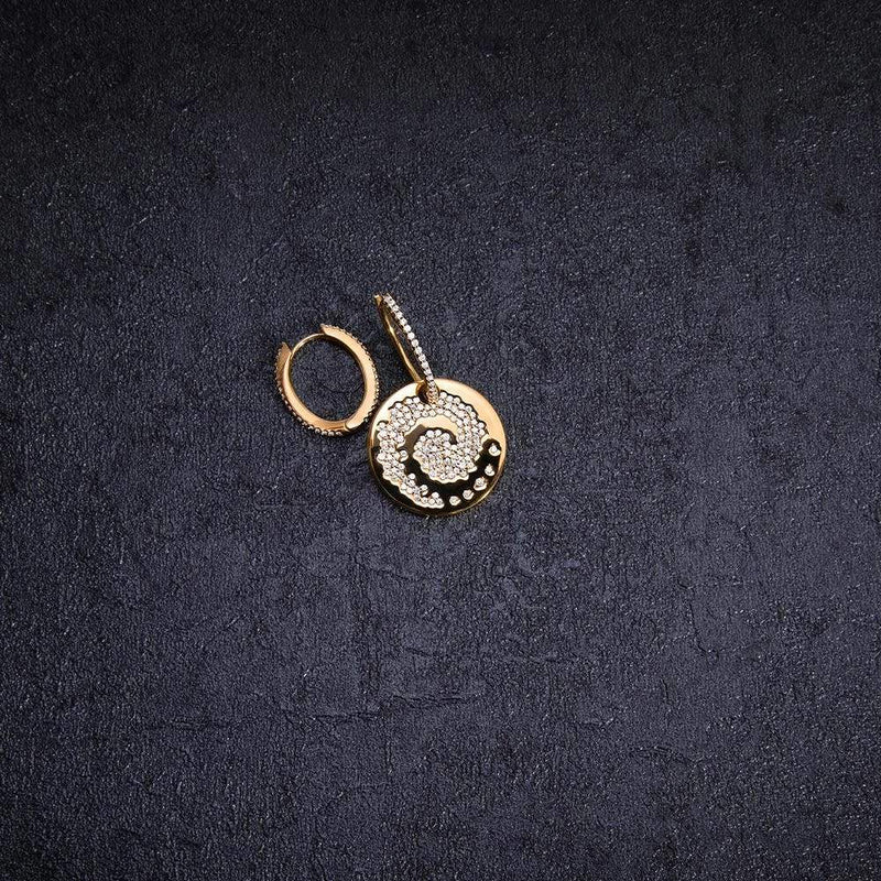 Galaxy Asymmetric Earring and Hoop